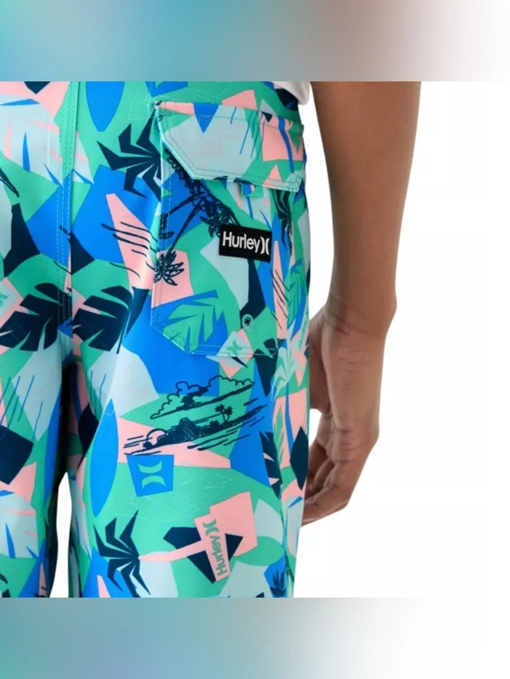 Hurley Boys Size 14/27 Retro Resort Swim Board Shorts
